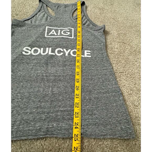 Sports Workout Cardio Soft Tank W/ Soul Cycle Logo Heather Gray Women Large - Picture 4 of 6